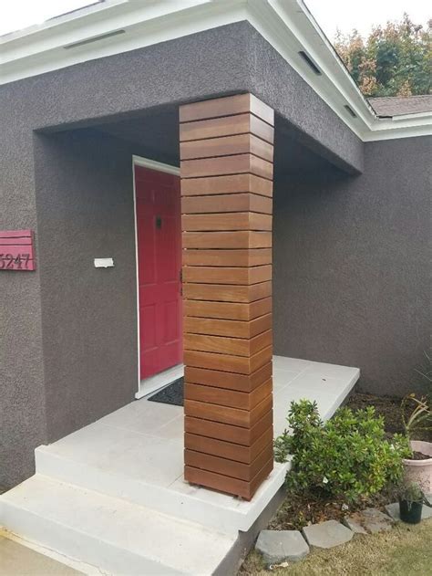 metal pillar inside house|modern exterior house pillars design.